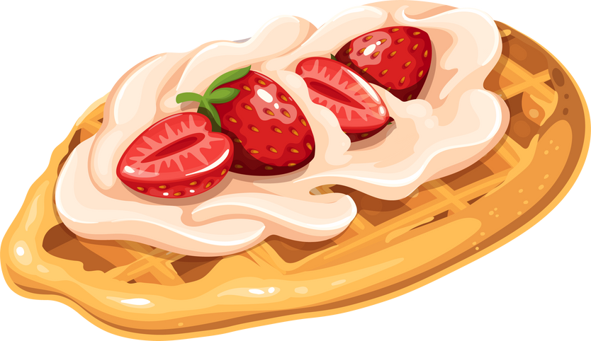 Croffle, Croissant Waffle Korean pastry